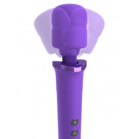 Фиолетовый вибромассажер Rechargeable Power Wand