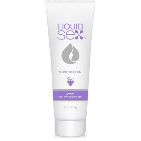 Гель для орального секса с ароматом винограда Liquid Sex Oral Sex Gel Grape - 113 гр.