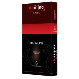 Гладкие презервативы DOMINO Classic Harmony - 6 шт.