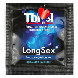 Пролонгирующий крем LongSex в одноразовой упаковке - 1,5 гр.